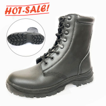 Cheap Price Wholesale Black Leather High Ankle Army Boots Military Boots Army